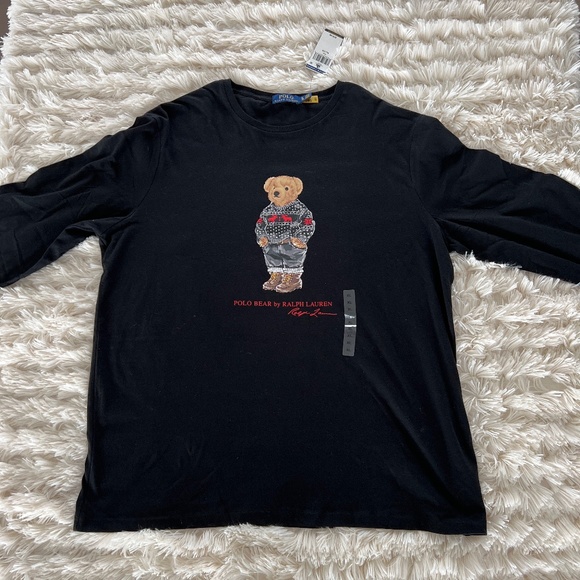 Polo Ralph Lauren Other - 🎉Host Pick🎉 Polo Ralph Lauren Men’s Black Polo Bear LS T-Shirt Size XL